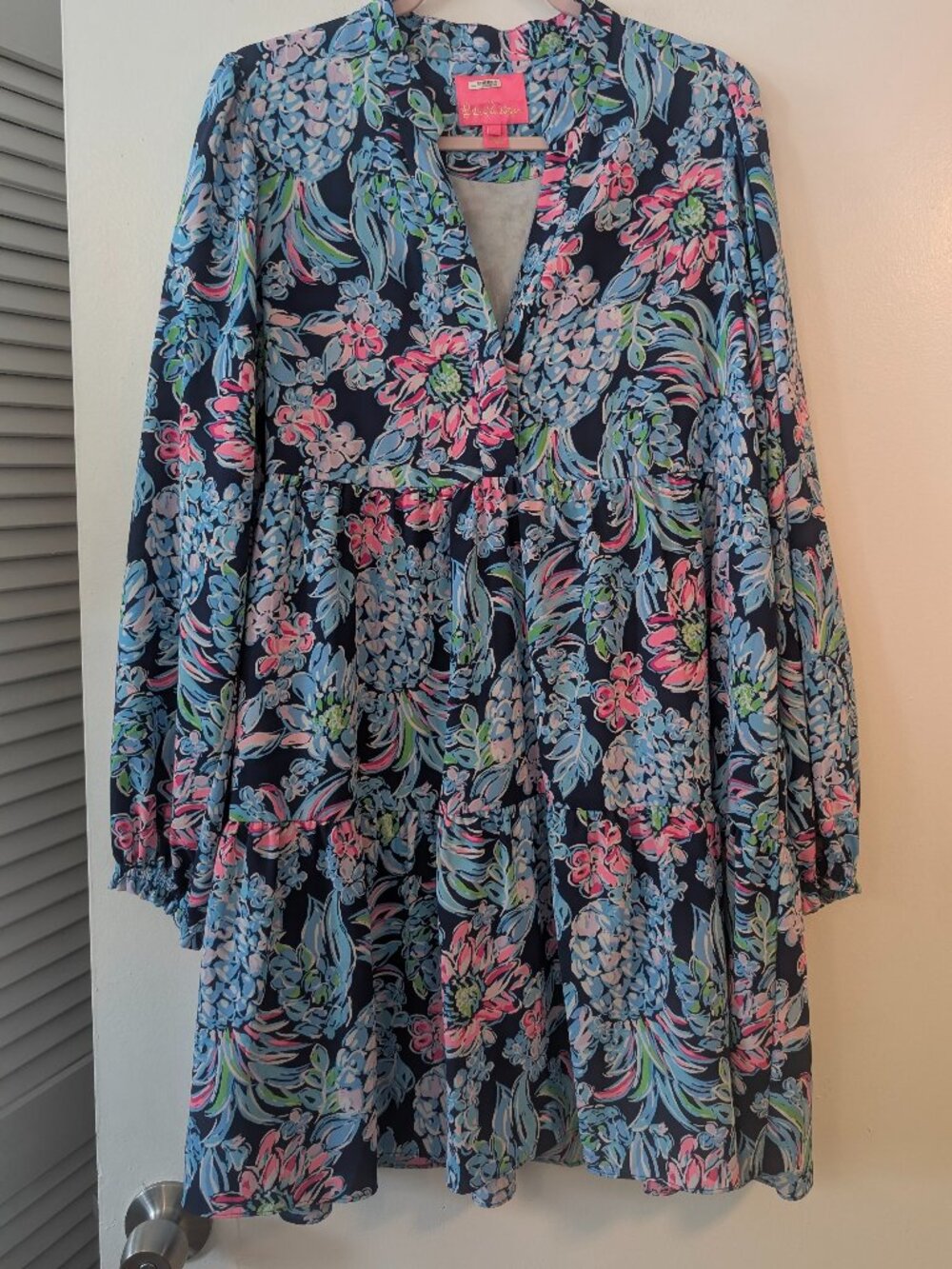Lilly Pulitzer Winona dress Navy Pineapple